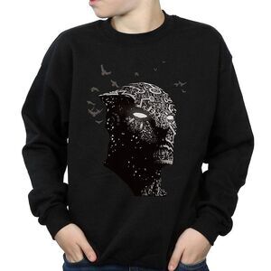Black Panther Boys Crouch Cotton Sweatshirt / Black